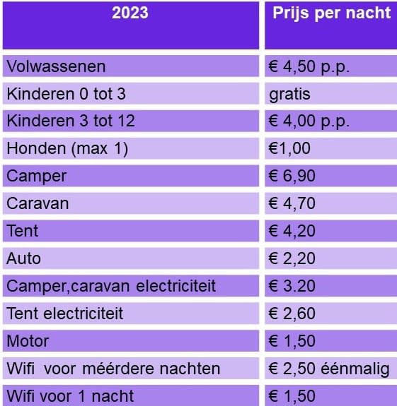 prijslijst normaal nl 2023 2